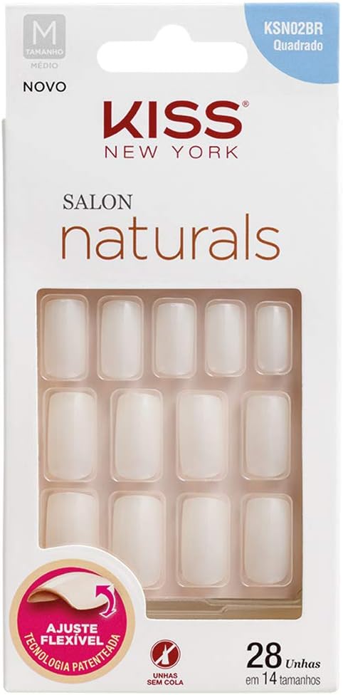 Unhas Postiças KISS Salon Natural New York
